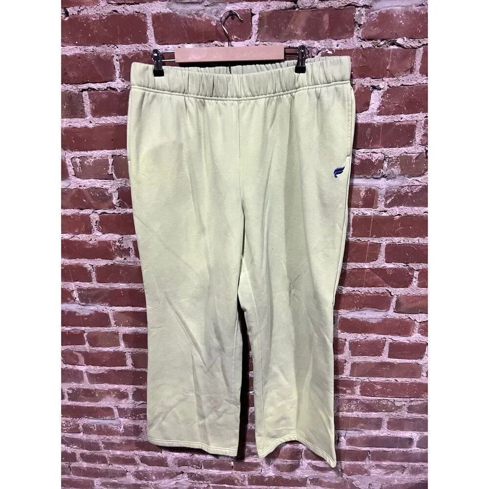 Fabletics Mens Green Fleece Pull On Sweatpants Size 2XL